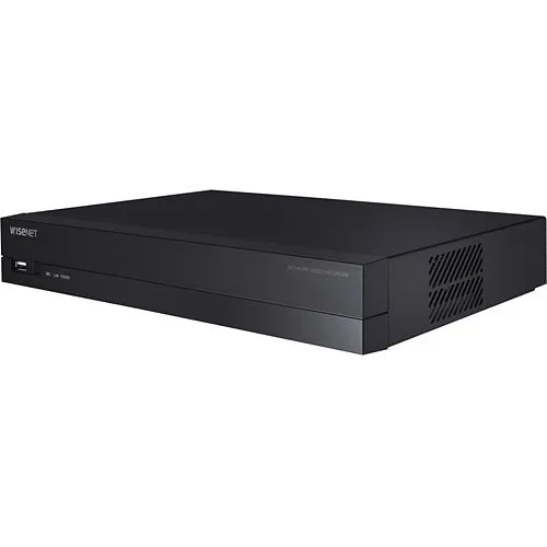 Hanwha XRN-420S X-Series 8MP 4-Channel NVR with PoE Switch, 50Mbps, 4TB HDD, Black (Replaces XRN-410S)