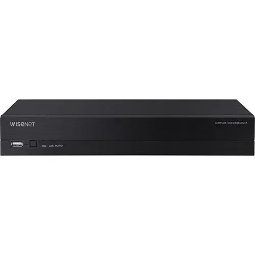 Hanwha XRN-420S4T WiseNet 4-Channel 4K NVR with 4 PoE/PoE+ Ports, 50W PoE Budget, 4TB Storage