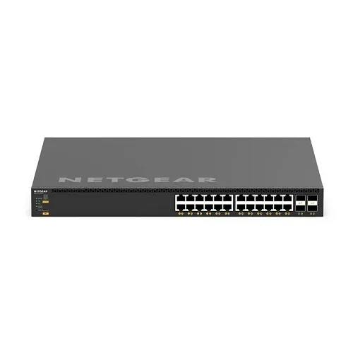 Netgear XSM4328CV-TAANES 24x10G/Multi-Gig PoE+ and 4xSFP28 25G Managed AV Network Switch, TAA Compliant