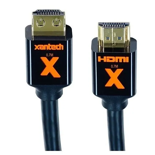 Xantech XT-EX-HDMI-0.7 High-Speed HDMI Cable with X-GRIP Technology, 0.7m