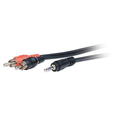Comprehensive MPS-2PP-6ST Standard Series 3.5mm Stereo Mini Plug to RCA Plugs Audio Cable, 6'