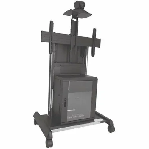 Chief XVAUB Fusion Video Conferencing Mobile Cart for Displays 55-70", Black