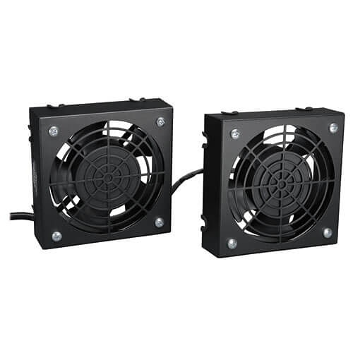 Tripp Lite SRFANWM SmartRack Wall-Mount Roof Fan Kit, 2x 120V High-Performance Fans, 210 CFM, 5-15P Plug