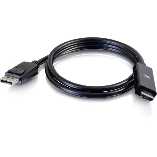 C2G CG50193 DisplayPort Male to HDMI Male Active Adapter Cable, 4K 60Hz, 3' (0.9m)