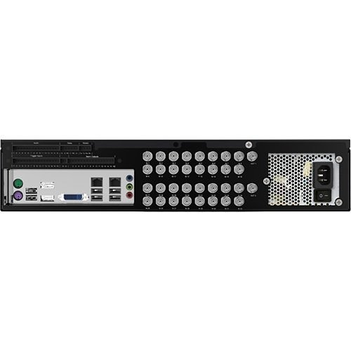 Exacq 3208-24T-R2A exacqVision A-Series 96-Channel Hybrid Video Recorder, Eight IP Cameras Licenses (64 Max) and 32 Analog, 2U, 24TB HDD