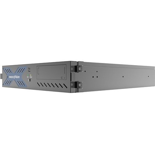 Exacq 3208-24T-R2A exacqVision A-Series 96-Channel Hybrid Video Recorder, Eight IP Cameras Licenses (64 Max) and 32 Analog, 2U, 24TB HDD
