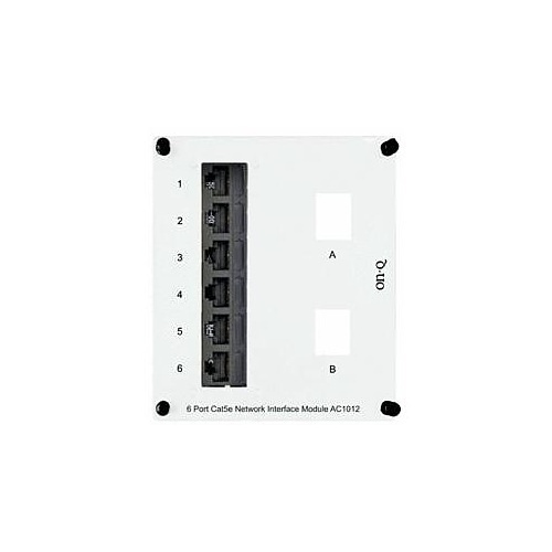 On-Q AC1012 CAT5e Network Interface Module, 6-Port