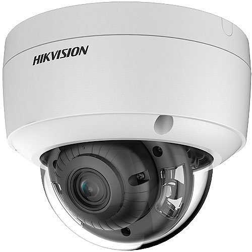 Hikvision DS-2CD2147G2-LSU 4MP ColorVu Dome IP Camera with Built-In Microphone, 2.8mm Fixed Lens