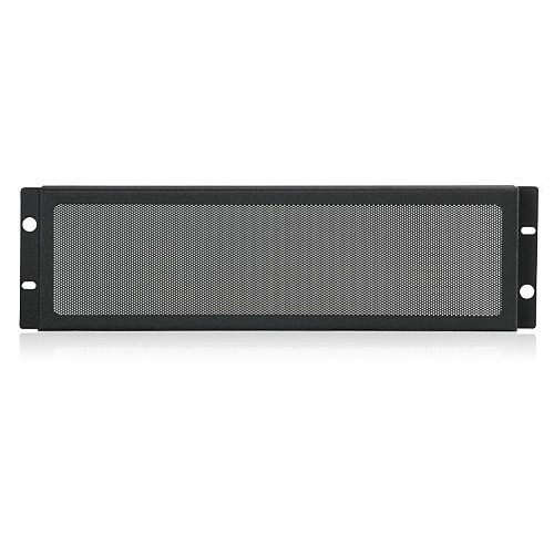 AtlasIED SEC3 19" Rack Mount Security Panel 3RU, Ebony Black