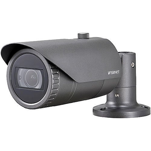 Hanwha HCO-6070R 2MP Analog HD IR Bullet Camera, 3.2-10mm Varifocal Lens, Dark Gray