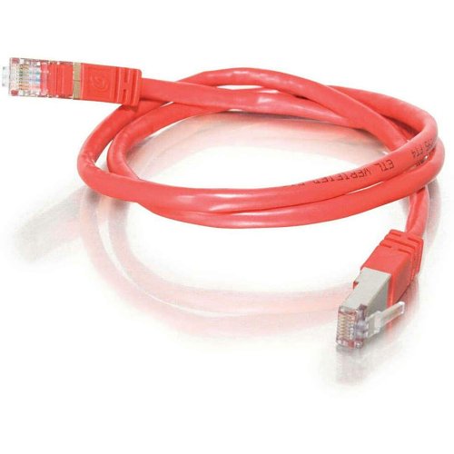C2G CG27262 CAT5e Snagless Shielded (STP) Ethernet Network Patch Cable, 14' (4.25m), Red