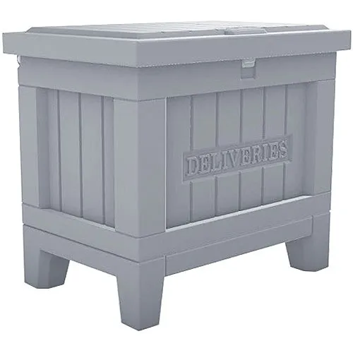 Yale YRBB-MD-KT-CB1-GRY Kent Smart Delivery Box with Wi-Fi, Manor Gray