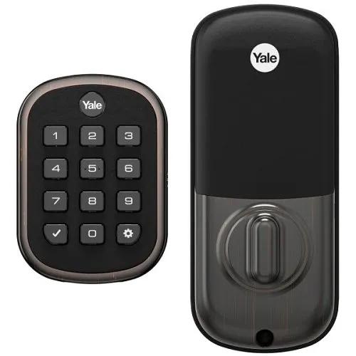 Yale YRD136-ZW2-0BP Key Free Keypad Deadbolt with Z-Wave Plus, Pro Channel Exclusive, Oil Rubbed Bronze