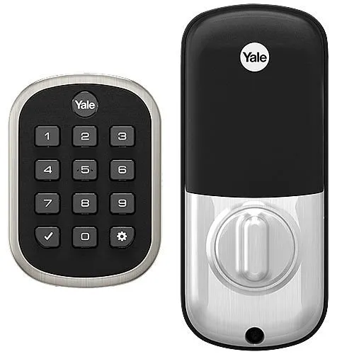 Yale YRD136-ZW2-619 Pro SL Key-Free Keypad Deadbolt with Z-Wave Plus, Satin Nickel