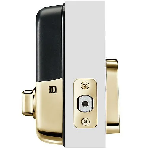 Yale YRD156-ZW2-P05 Pro Touchscreen Key-Free Deadbolt with Z-Wave Plus, Polished Brass
