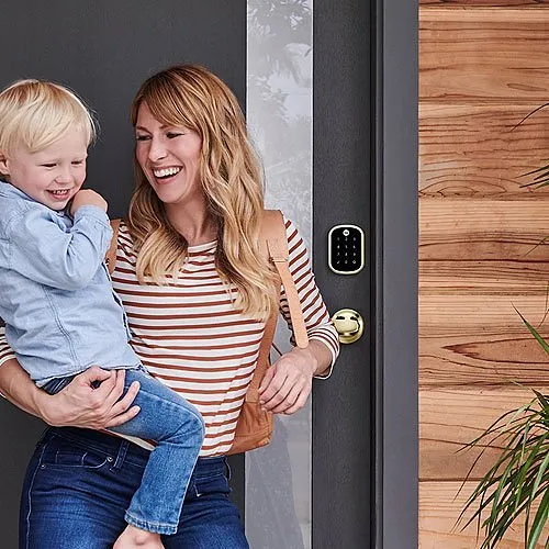 Yale YRD156-ZW2-P05 Pro Touchscreen Key-Free Deadbolt with Z-Wave Plus, Polished Brass