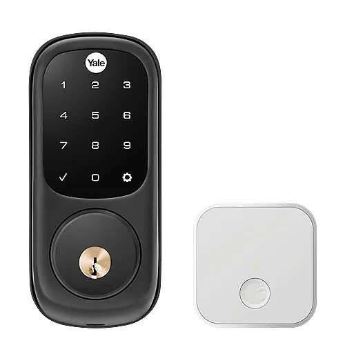 Yale YRD226-CBA-BSP Assure Lock Touchscreen Deadbolt with Wi-Fi, Black Suede