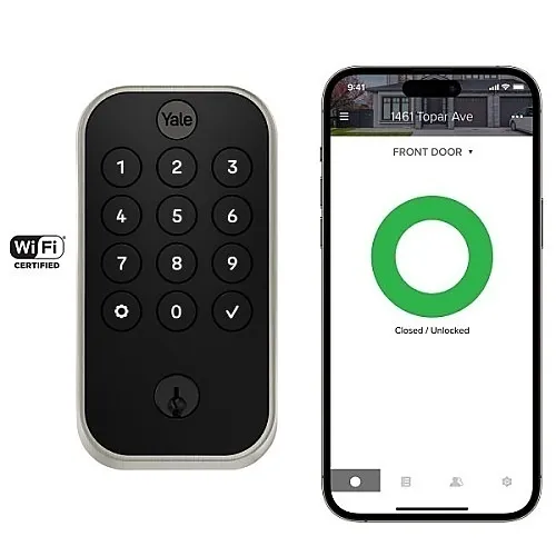 Yale YRD614-WF1-619 Pro 2 Keypad with WiFi, Satin Nickel