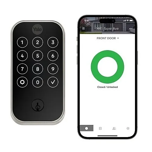 Yale YRD624-CB1-619 Pro 2 Touchscreen with Wi-Fi + Connect Bridge, Satin Nickel