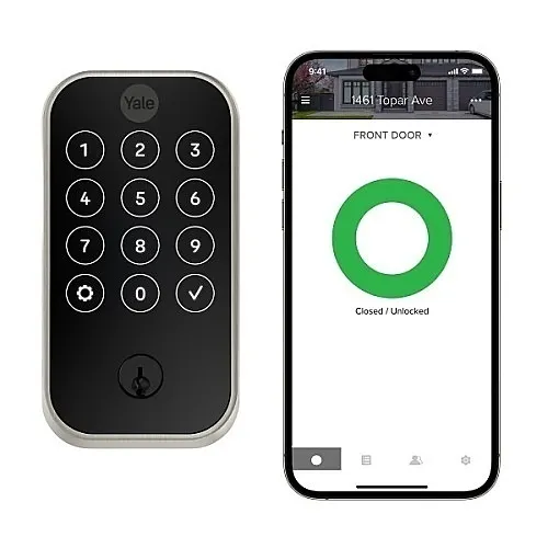 Yale YRD624-WF1-619 Pro 2 Touchscreen Keypad Lock with WiFi, Satin Nickel