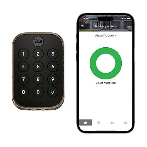 Yale YRD634-CB1-0BP Pro 2 Key-Free Keypad with Wi-Fi + Connect Bridge, Oil Rubbed Bronze