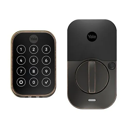 Yale YRD654-ZW2-0BP Pro 2 Key Free Touchscreen Keypad Lock with Z-Wave Plus, Oil Rubbed Bronze