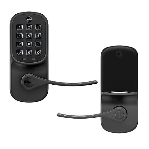 Yale YRL216-NR-BSP Assure Lever Keypad, Standalone, Black Suede
