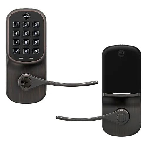 August YRL216-WF1-0BP Yale Approach Lock with Wi-Fi and Keypad Touch, Silver
