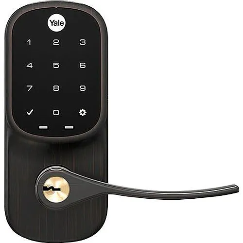 Yale YRL226-CBA-0BP Assure Lever Smart Touchscreen Lever Lock with Wi-Fi and Bluetooth, Oil Rubbed Bronze