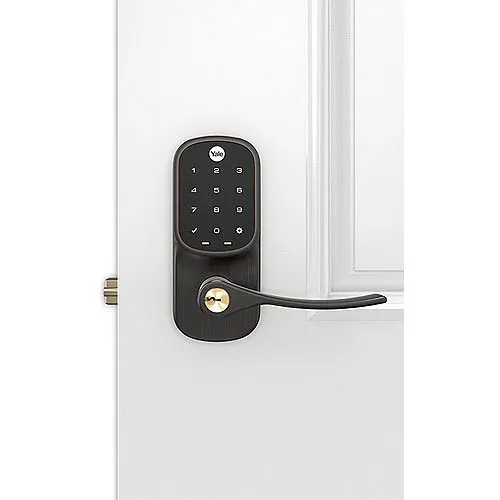 Yale YRL226-CBA-0BP Assure Smart Touchscreen Lock and Lever with Wi-Fi and Bluetooth, Oil Rubbed Bronze
