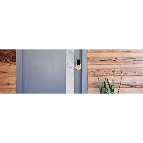 Yale YRL226-NR-605 Assure Lock Keyed Touchscreen Deadbolt, Standalone, Polished Brass