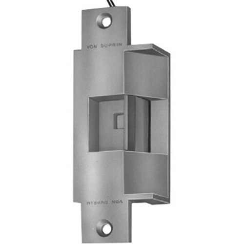 Von Duprin 6200 Series 24VDC Fail Secure Electric Strike for Mortise or Cylindrical Devices, 6-3/8" Faceplate, 2-1/2"D, 3/4" Latchbolt Throw, Satin Stainless Steel