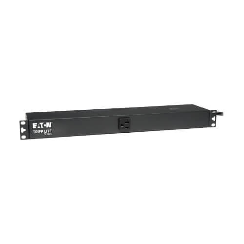 Eaton Tripp Lite PDU1220 Single-Phase Basic PDU, 15' (4.57m) Cord, 2.4kW, 120V 20A, 13 NEMA 5-15/20R Outlets, 5-20P Input, 1U