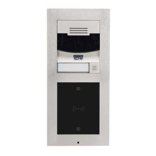 2N 01273-001 IP Verso Main Unit with Camera and 1-Button, Nickel