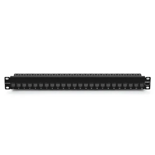 Siemon Z-PF-24 Z-MAX UTP Patch Panels Copper, 24-Openings, 1U, Black