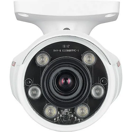 LILIN Z2R8152X2-P-I 5MP Auto Focus IR Vandal Resistant IP Bullet Camera, 7-22mm Lens, White