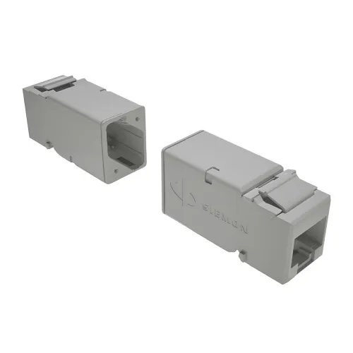 Siemon Z6A-K02 CAT6a UTP RJ45 Outlet Keystone Copper, Tool-Less, White