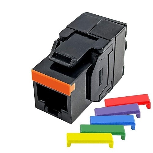 Simply45 S45-3500B CAT5E Black Keystone Toolless Jack