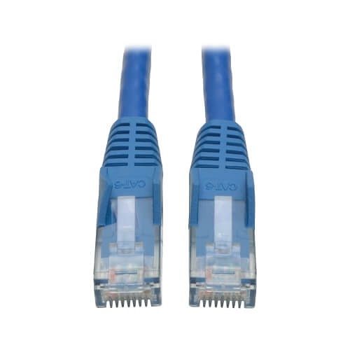 Eaton Tripp Lite N201-003-BL CAT6 Snagless Molded Gigabit Patch Cable, UPT, RJ45 M/M, 3' (91.4cm), Blue