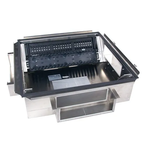 Hubbell ZAFB8U8 Access Point Boxes, ZOBOX Access Floor Box, 8RU, 192-Port Max