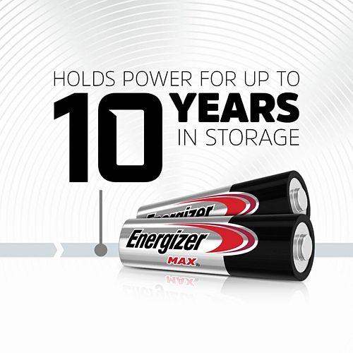 Energizer Max Alkaline AA Batteries, 2 Pack