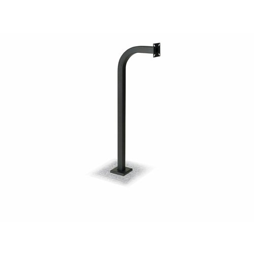 Linear GNC-1 Curb-Mount Gooseneck for Keypad, Telephone Entry System and Access Control Systems, Black