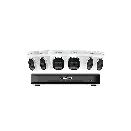 Luminys K56-8L1A2 LumiLuxLite IP Kit, Includes 8-Channel 5MP NVR with 2TB HDD and (6) 5MP LumiLuxLite Dome Camera