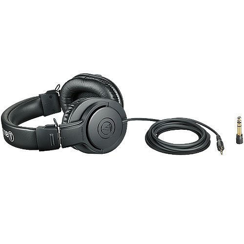 Audio Technica ATH-M20x Closed-Back Professional Monitor Headphones, 4mm Divers