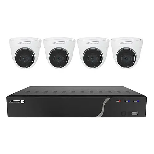 Speco ZIPK4N1 5-Piece Surveillance Kit with 4x5MP IP Cameras and 1x4-Channel NVR, 1TB HDD
