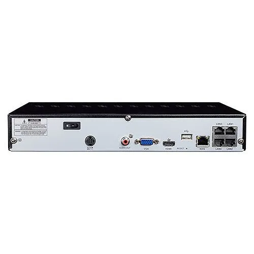 Speco ZIPN4T1 4-Channel Analytic Surveillance Kit with 5MP IP Cameras