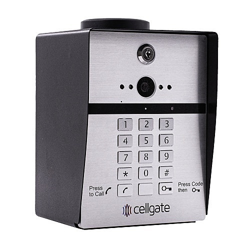 CellGate AA1TP-VZN Intercom Door Station, Wiegand Keypad AC Power with 12V DC Power Supply