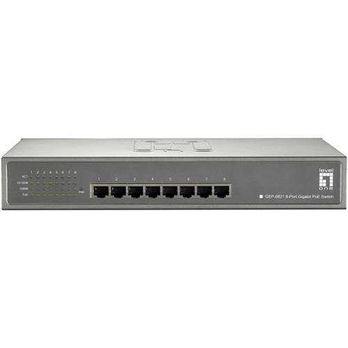 LevelOne GEP-0821 8-Port Gigabit PoE Plus Switch
