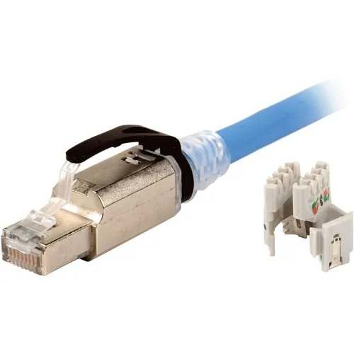 Siemon ZP1-6AS-00S Z-PLUG Category 6A Field-Terminated Plug and Boot without Latch Protector Clip, Standard