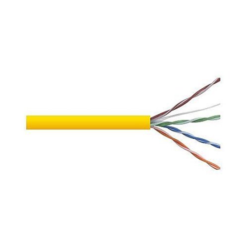 Remee 6BNSM2Y CAT6 Plenum Cable, 23/4 Solid BC, No Spline, CMP, 1000' (304.8m), Pull Box, Yellow